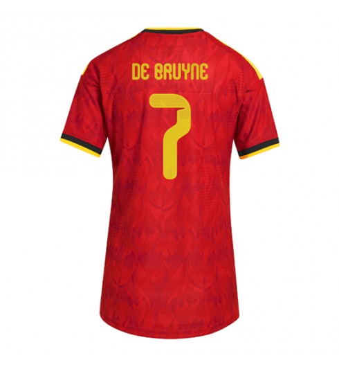 Belgie Kevin De Bruyne #7 Domácí Dres pro Dámské MS 2026 Krátký Rukáv Belgie Kevin De Bruyne #7 Domácí Dres pro Dámské MS 2026 Krátký Rukáv